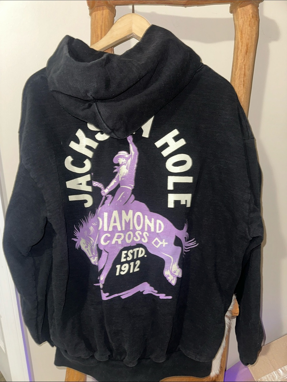 Diamond Cross Ranch Heavy Duty Cowboy Jackson Hole Hoodie